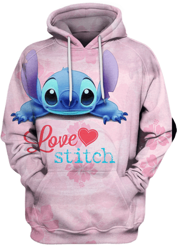 Anime Stitch Lilo Disney Hoodie 3d