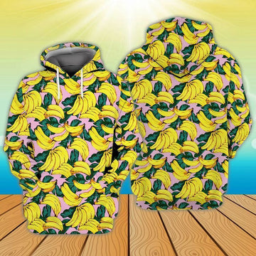 Banana For Men And Women 3d Hoodie Zip Hoodie