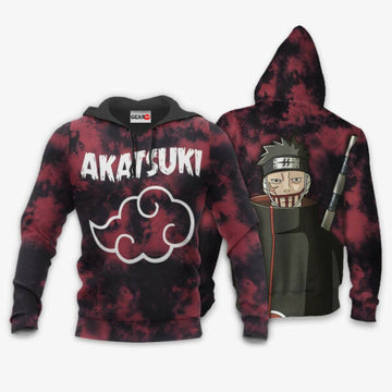 Akatsuki Juzo Biwa Tie Dye Style Naruto Anime 1k369 Fan Gift Stylist Unisex Cartoon Graphic Outfits Aop 3d Hoodie, Zip Hoodie 1081