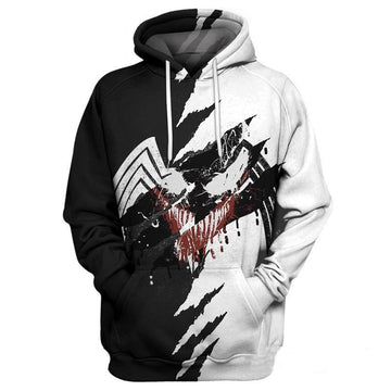 Venom Spider Man Marvel Over Print 3d Hoodie Zip Hoodie