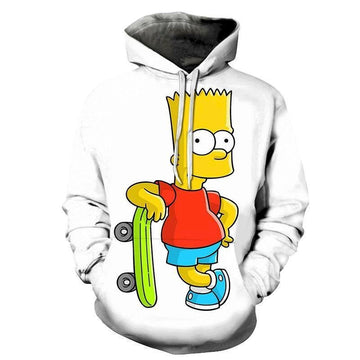 Bart Simpson The Simpson Cartoon 3d Hoodie