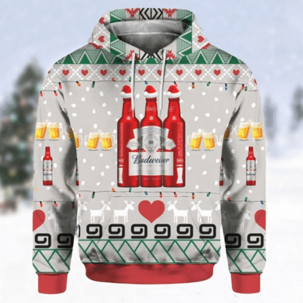 Budweiser Beer 2 Fan Gift, Budweiser Beer Aop Hoodie 645