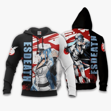 Akame Ga Kill Esdeath Anime Manga For Men And Women 3d Hoodie Zip Hoodie