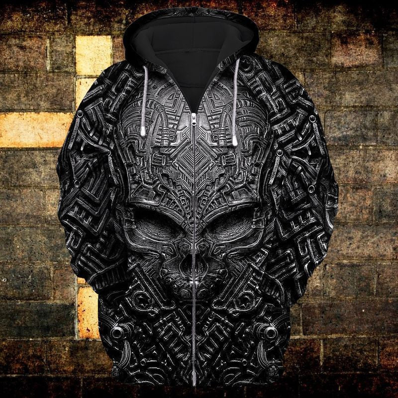 Black Skull For Men And Women 3d Hoodie Zip Hoodie