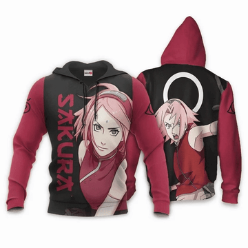 Sakura Haruno Naruto Anime Manga For Men And Women 3d Hoodie Zip Hoodie