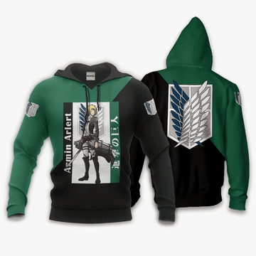 Armin Arlert Anime Manga Shingeki No Kyojin Attack On Titan For Men And Women 3d Hoodie Zip Hoodie