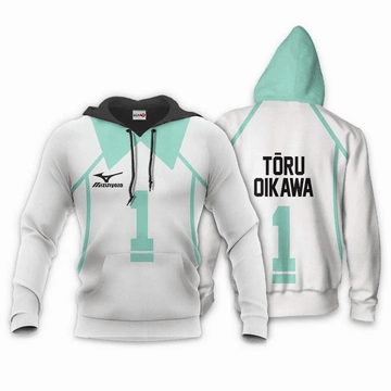 Aoba Johsai Toru Oikawa Anime Manga Haikyuu Fukurodani Number 1 For Men And Women 3d Hoodie Zip Hoodie