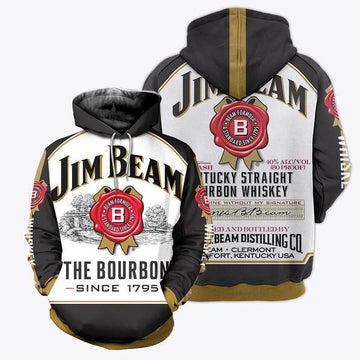 Vintage Jim Beam Hoodie, Gift For Fan 3d All Over Print Shirt Hoodie