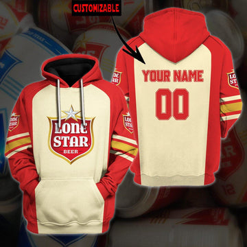 Lone Star Beer Personalized 3d Hoodie