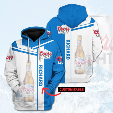 Coors Light Beer Personalized Hoodie