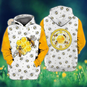 Bee Honey For Men And Women 3d Hoodie Zip Hoodie