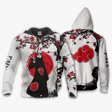 Akatsuki Nagato Anime Manga Naruto For Men And Women 3d Hoodie Zip Hoodie
