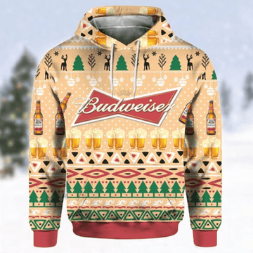 Budweiser Beer 1 Fan Gift, Budweiser Beer Aop Hoodie