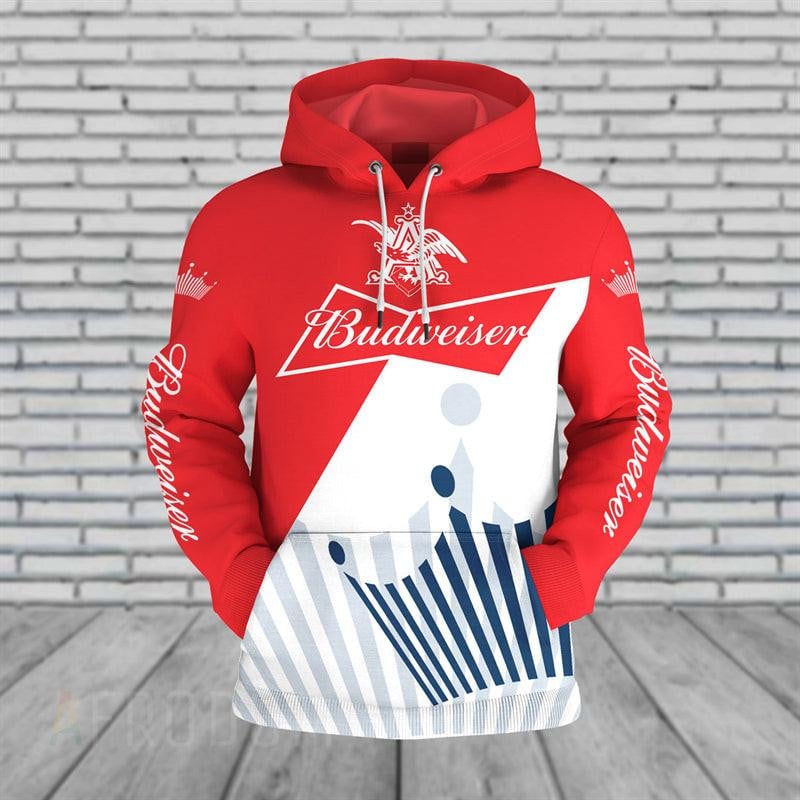Budweiser Hoodie And Zip Hoodie, Gift For Fan 3d All Over Print Shirt Hoodie