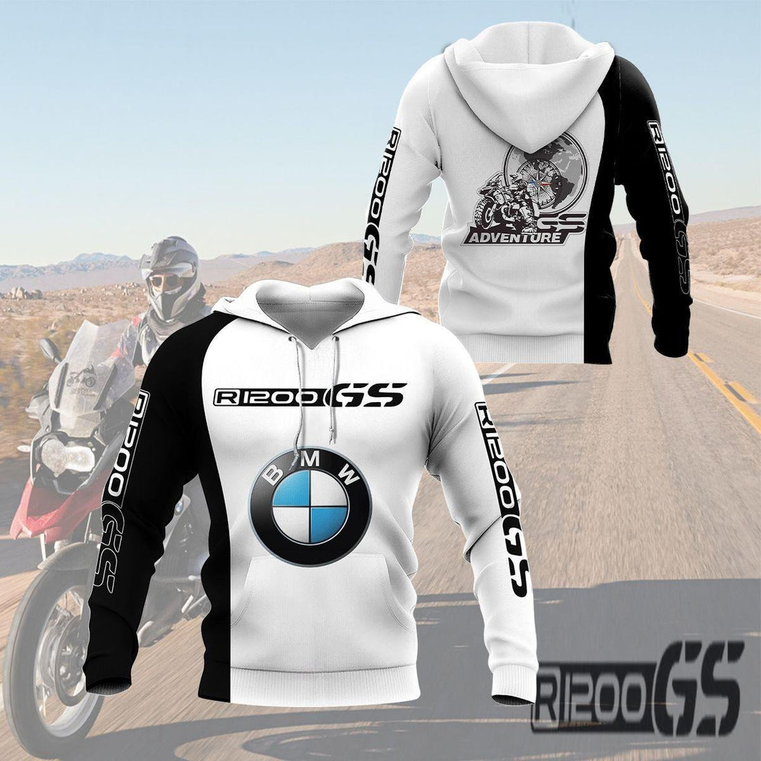 Bmw R1200gs Motorrad Racing 8k355 Fan Gift 3d Zip Hoodie Hoodie Ii0