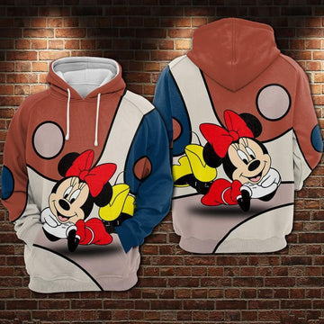 Minnie Mouse Movies Disney Over Print 3d Hoodie Zip Hoodie 442
