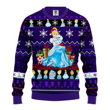 Xmas Cinderella Princess Disney Ugly Christmas Sweater 318
