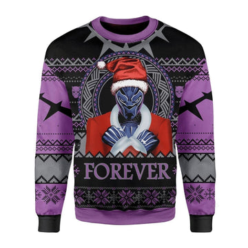 Santa Black Panther Wankada Ugly Sweater, Santa Black Panther Wankada Christmas Sweater, Black Panther Wankada Gift, Black Panther Wankada Shirt