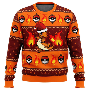 Pokemon Anime Charmander 11 Ugly Sweater Gifts, Pokemon Anime Gift Fan Ugly Sweater
