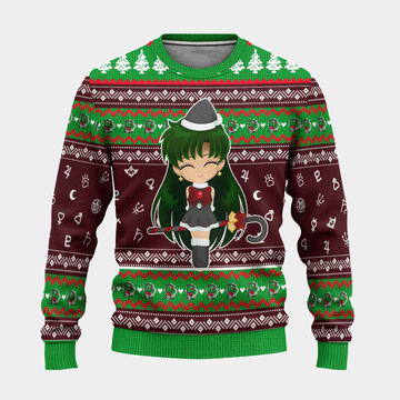 Sailor Moon Anime Sailor Pluto 16 Ugly Sweater Gifts,sailor Moon Anime Gift Fan Ugly Sweater