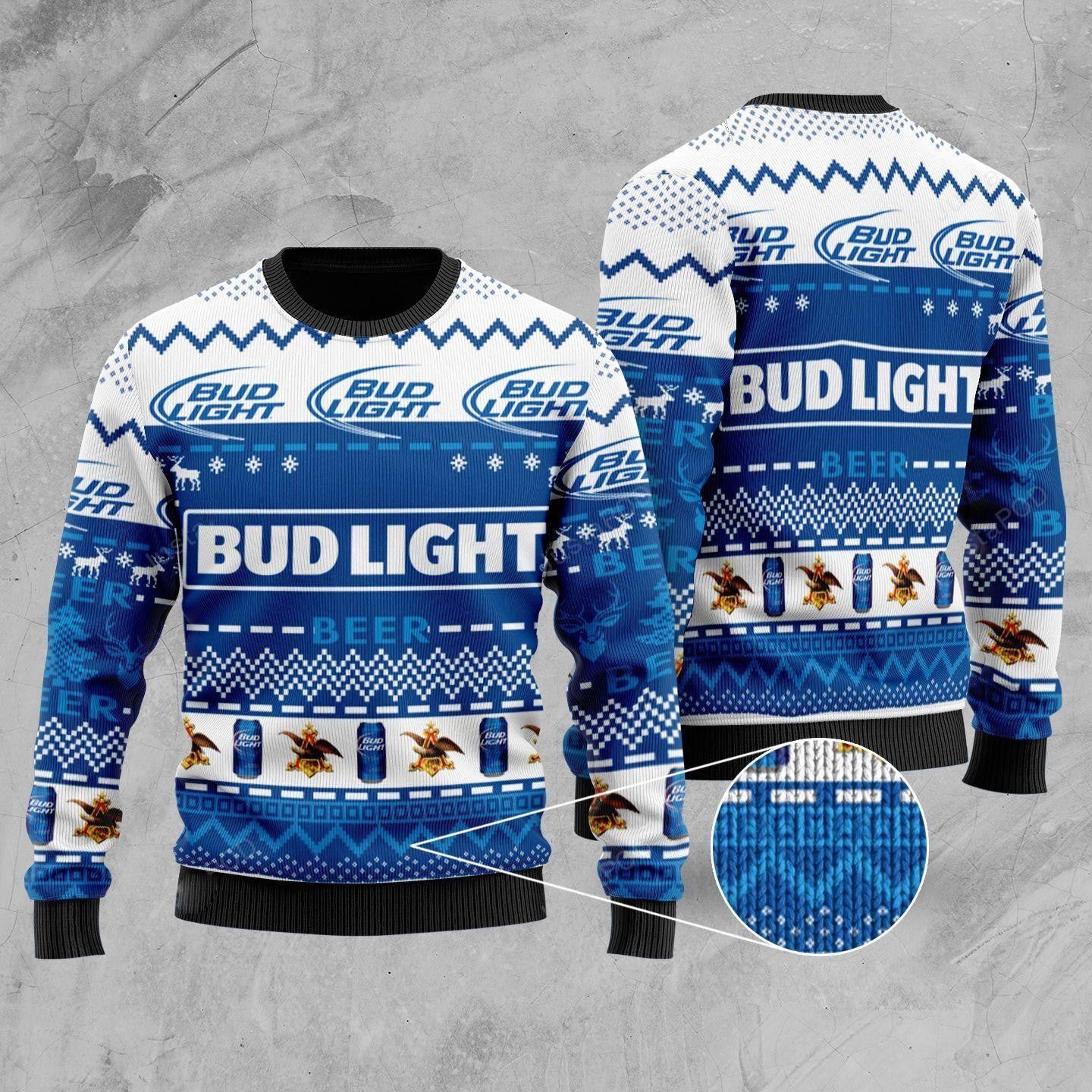 Bud Light Beer Ugly Sweater, Bud Light Beer Christmas Sweater, Bud Light Beer Gift, Bud Light Beer Shirt