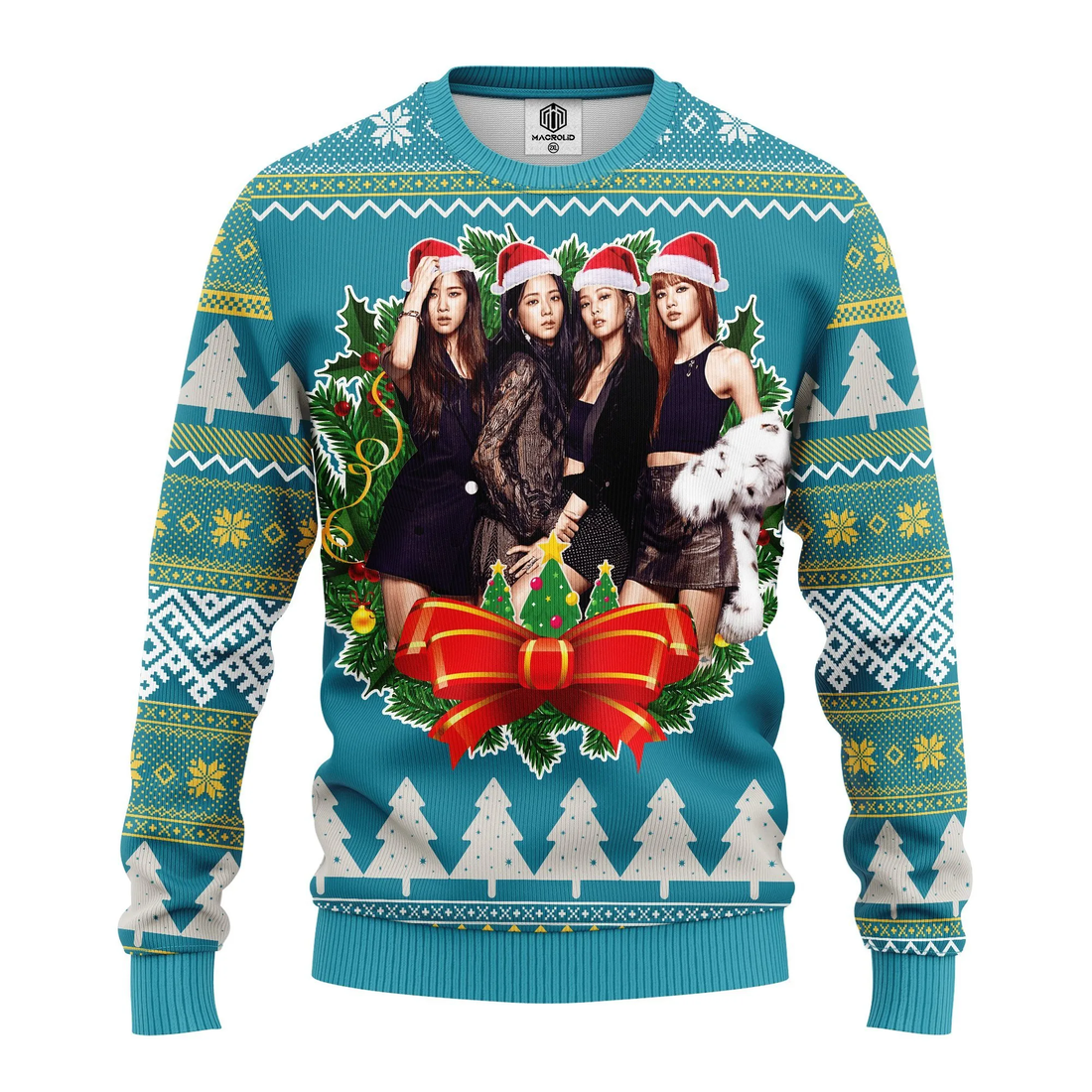 Black Pink Music Band Merry Xmas Gift Ugly Christmas Sweater 325