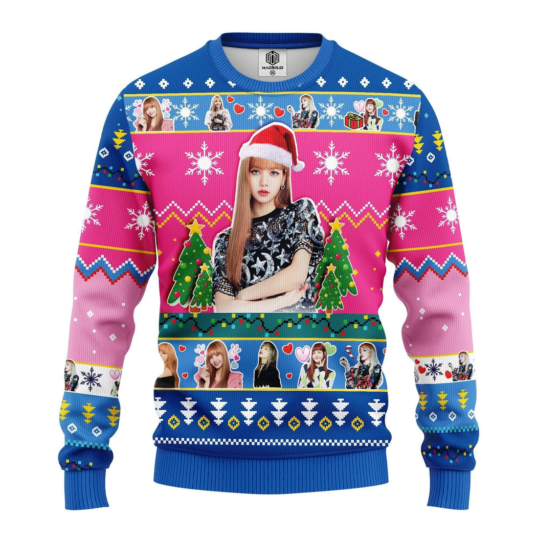 Black Pink Band Merry Xmas Gifts, Lisa Black Pink Ugly Christmas Sweater 271