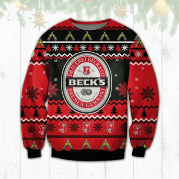 Becks Beer Ugly Sweater Gifts, Becks Beer Gift Fan Ugly Sweater 929