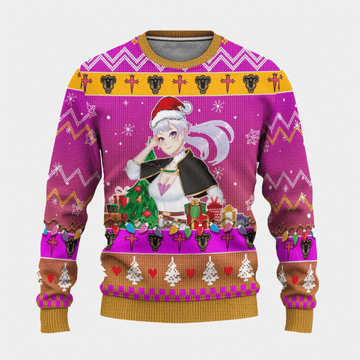 Black Clover Anime Noelle Silva 16 Ugly Sweater Gifts, Black Clover Anime Gift Fan Ugly Sweater 482