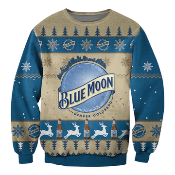 Blue Moon Christmas Ugly Christmas Sweater