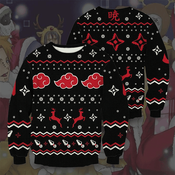 Akatsuki Naruto Anime 1 Ugly Sweater Gifts, Akatsuki Naruto Anime Gift Fan Ugly Sweater