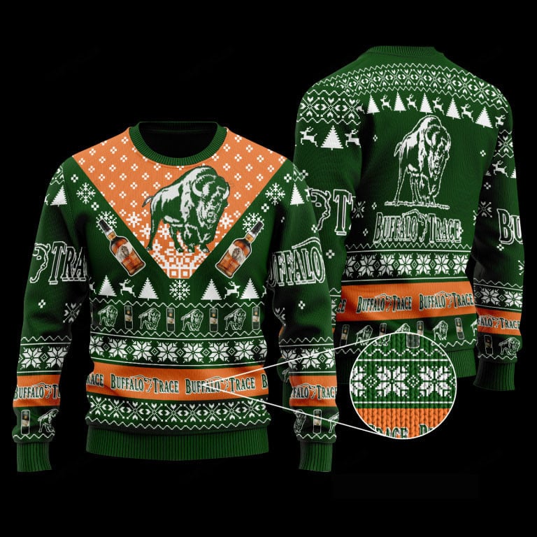 Buffalo Trace Bourbon Ugly Christmas Sweater