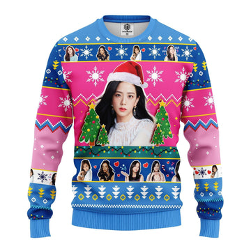 Black Pink Merry Xmas Gifts, Jisoo Ugly Christmas Sweater 257