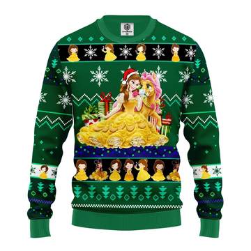 Belle Princess Beauty And The Beast Disney Ugly Christmas Sweater 347