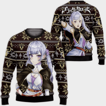 Black Clover Anime Noelle Silva 17 Ugly Sweater Gifts, Black Clover Anime Gift Fan Ugly Sweater 409