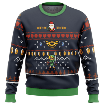 Zelda Santa Link The Legend Of Zelda Ugly Sweater Gifts, The Legend Of Zelda Gift Fan Ugly Sweater 928
