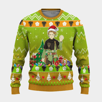 Black Clover Anime Finral Roulacase 21 Ugly Sweater Gifts, Black Clover Anime Gift Fan Ugly Sweater