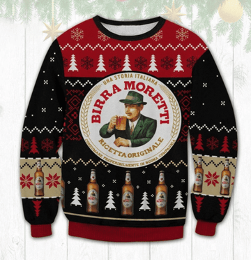 Birra Moretti Beer Ugly Sweater Gifts, Birra Moretti Beer Gift Fan Ugly Sweater 218