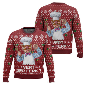 Vert Der Ferk The Muppet Show Ugly Christmas Sweater