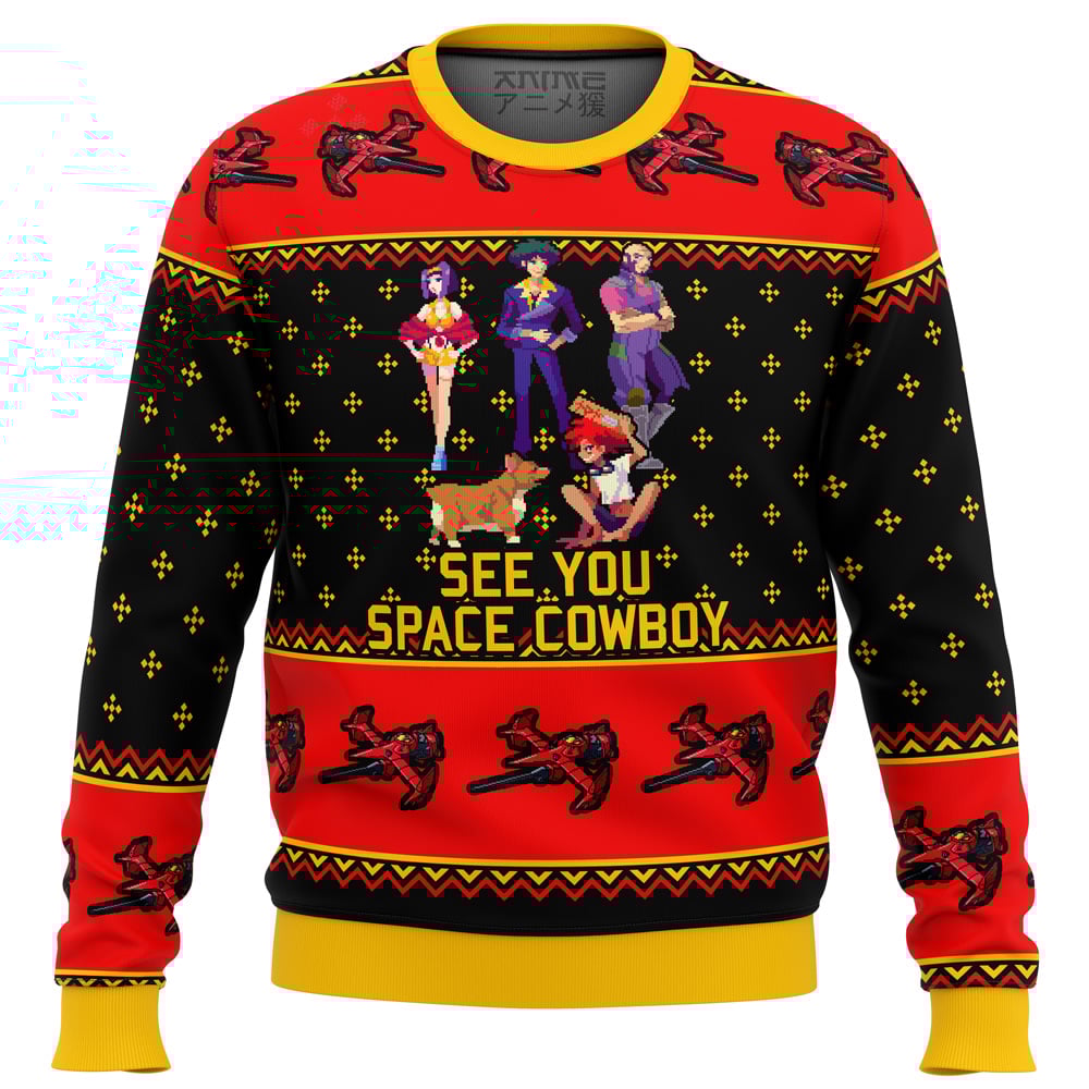 Cowboy Bebop See You Space Cowboy Ugly Christmas Sweater