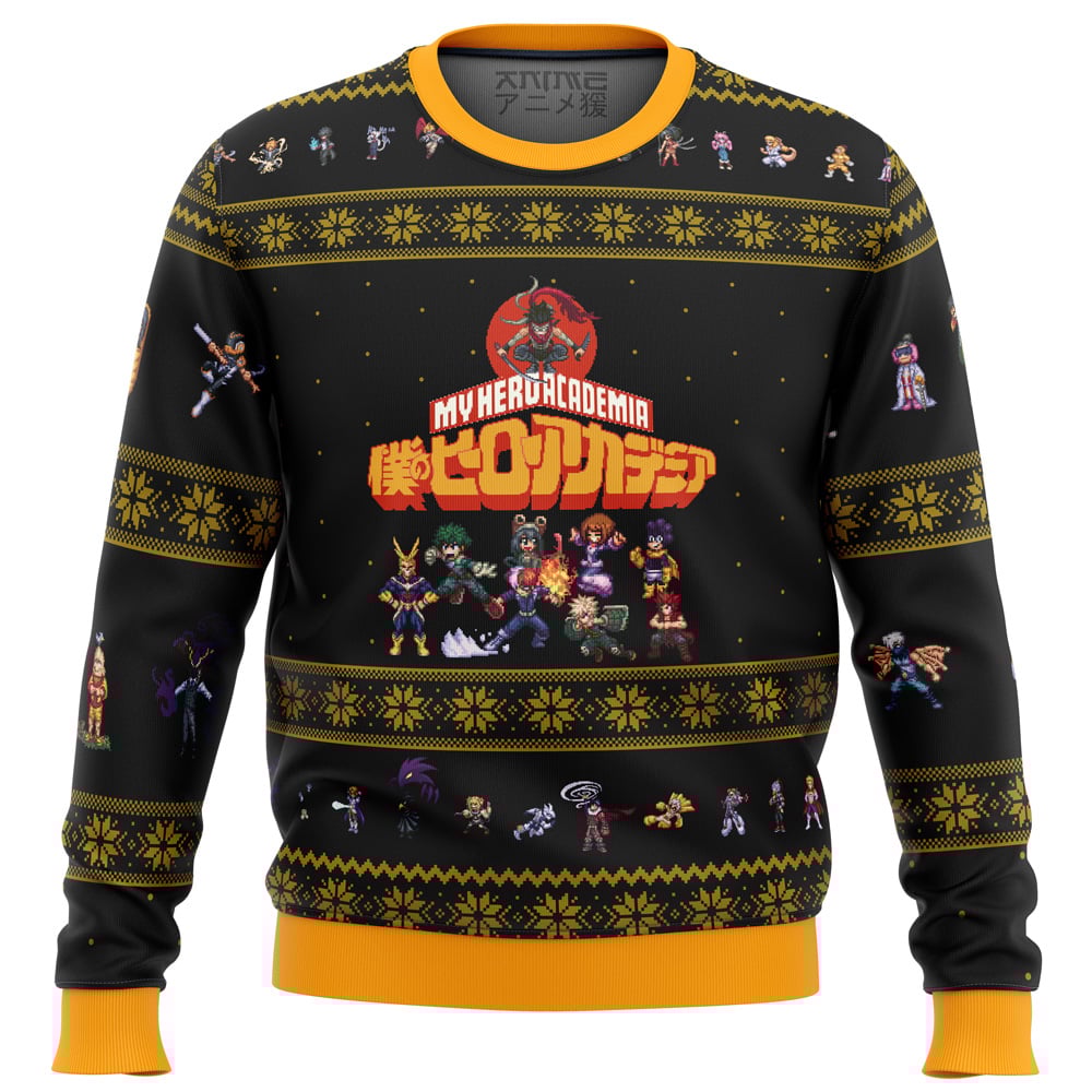 My Hero Academia Boku No Sprites Ugly Christmas Sweater