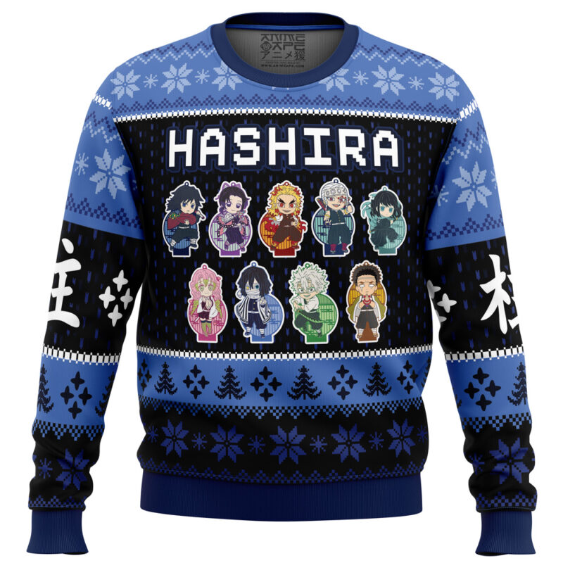 Chibi Hashira Demon Slayer Ugly Christmas Sweater