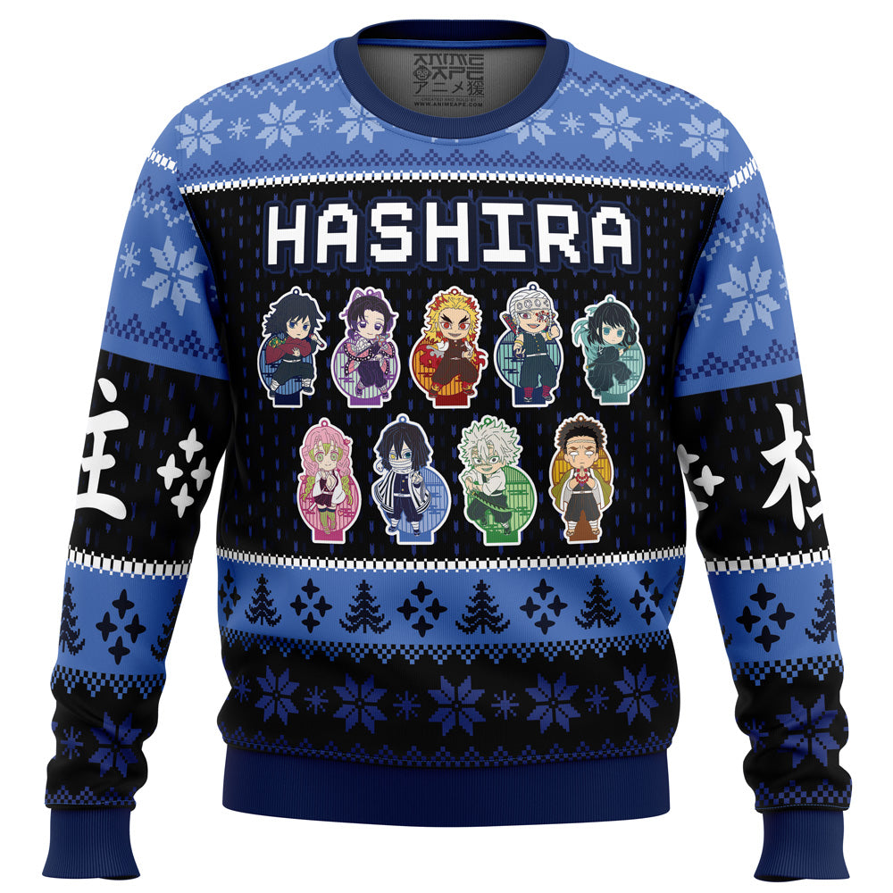 Chibi Hashira Demon Slayer Ugly Christmas Sweater