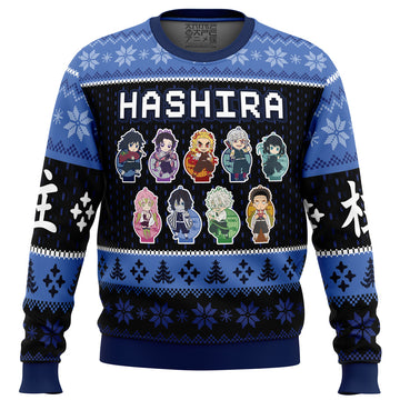 Chibi Hashira Demon Slayer Ugly Christmas Sweater