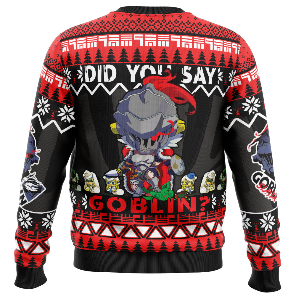 Did You Say Goblin? Goblin Slayer Ugly Christmas Sweater
