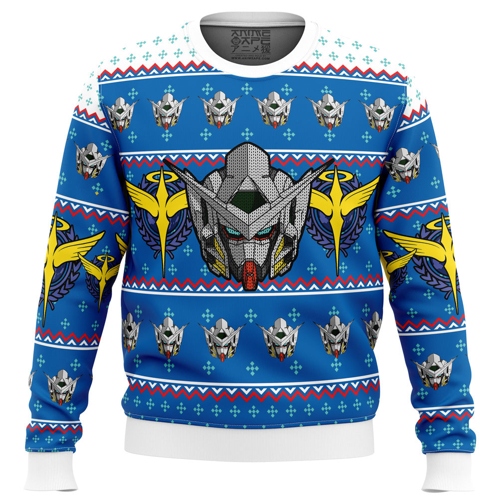 Gundam Helmet Ugly Christmas Sweater