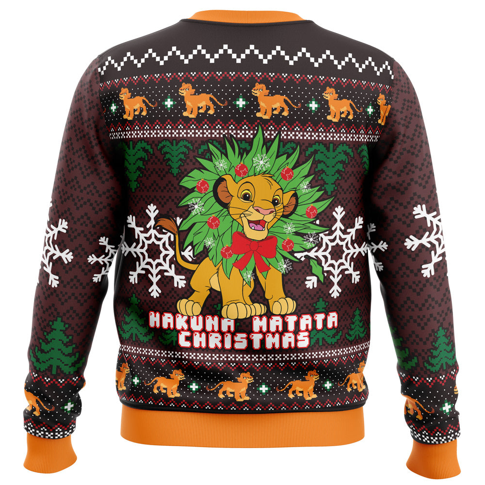 Hakuna Matata Lion King Ugly Christmas Sweater