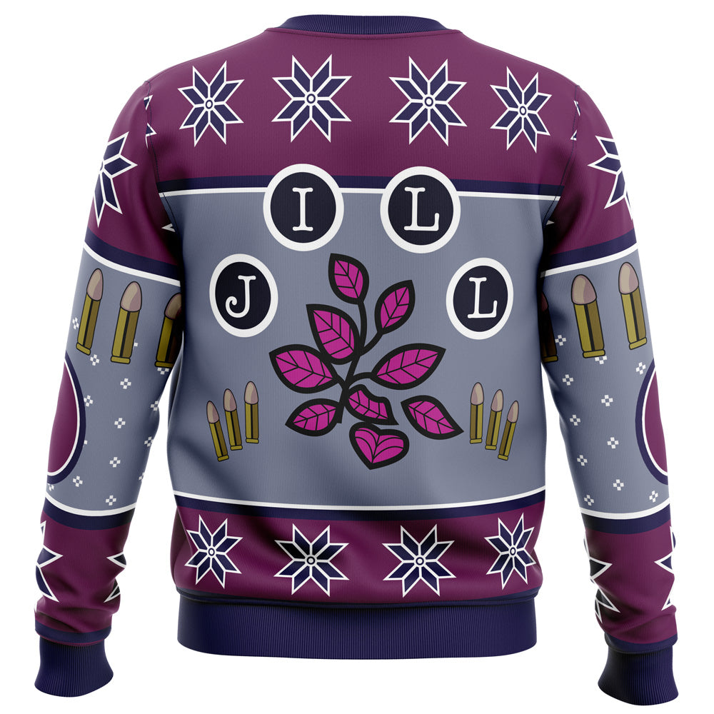 Jill Valentine Season's Blasting Dead by Daylight Ugly Christmas Sweater