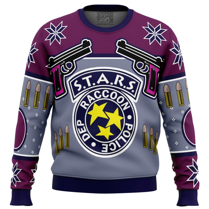 Jill Valentine Season's Blasting Dead by Daylight Ugly Christmas Sweater