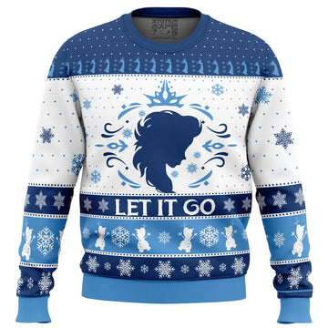 Let It Go Elsa Frozen Ugly Christmas Sweater
